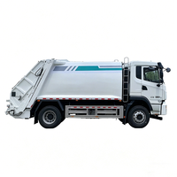 Camion à ordures compacteur électrique pur 4x2 à transmission automatique et chargement arrière, châssis BYD, véhicule compacteur de déchets à énergie nouvelle