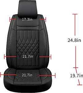 Deri araba koltuğu kapakları ön araba koltuğu kapakları çanak koltuk kapakları deri düşük geri otomobil kamyon Jeep SUV için oto koltuk kapakları - Product Image 6