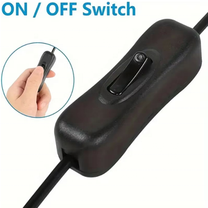 <span class=keywords><strong>Cable</strong></span> de Carga Micro USB <span class=keywords><strong>Tipo</strong></span> <span class=keywords><strong>C</strong></span> <span class=keywords><strong>con</strong></span> Interruptor de Encendido/Apagado, <span class=keywords><strong>Cable</strong></span> de Extensión USB a DC para Teléfono, Ventilador USB LED, etc. - Product Image 5