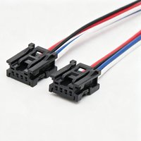 4P Konektor Plastik Hitam untuk Mobil, Kabel Harness Warna Kustom, Perakitan Kabel Listrik Otomotif untuk Peralatan Interior Mobil