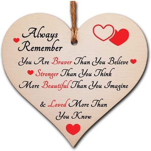 Placa de Madera Hecha <span class=keywords><strong>a</strong></span> <span class=keywords><strong>Mano</strong></span> con Forma de Corazón <span class=keywords><strong>para</strong></span> Colgar, Recuerdo Romántico Perfecto <span class=keywords><strong>para</strong></span> <span class=keywords><strong>tu</strong></span> <span class=keywords><strong>Novio</strong></span> o Novia - Product Image 1