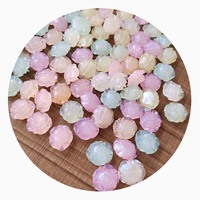 500g Cloud bunga permen Paw Heart kelinci manik-manik Jelly bercahaya akrilik untuk perhiasan temuan anting kalung dekorasi