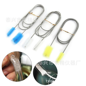 Double Headed Spring Brush 60cm 90cm 155cm 200cm Nylon Tube Cleaning Brush For Refrigerator Straw Pipe Unclogging - Product Image 1