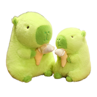Creative Capybara Super Doux En Peluche Jouet Unisexe Confortable Lavé Maille Doublure Poupée Mignon Et Moche Capibara Pour Les Fêtes