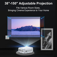 Proyector LCD WIFI Portátil con Android, 220 ANSI Lúmenes, Pantalla Inteligente, Video Full HD 1080P 4K, Precio de Fábrica