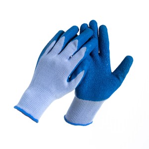 قفازات عمل ثقيلة مطلية بالنخيل من اللاتكس المتجعد مع قفازات حماية للعمل بقبضة ممتازة - Product Image 2