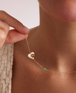 Animal Friendly joyería barata 18K chapado en oro estampado de pata <span class=keywords><strong>collar</strong></span> perro gato <span class=keywords><strong>collar</strong></span> corazón pata personalizado mascota <span class=keywords><strong>collar</strong></span> - Product Image 4