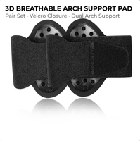 Coussinet de soutien de la voûte plantaire respirant pour la correction des pieds plats, semelle orthopédique, coussin de soulagement de la fasciite plantaire, soin des pieds en silicone souple
