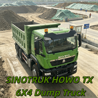 Специализированный восстановленный самосвал SINOTRUK HOWO TX 6X4 для перевозки речного песка, с новыми износостойкими шинами, увеличенный срок службы