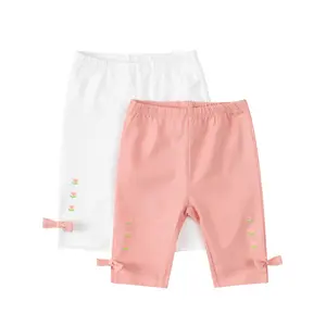 Mallas de verano para niñas, pantalones de cinco puntos, adecuado para niños de 3 a 8 años, ropa de bebé