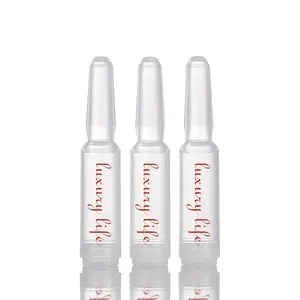 Biodegradable 1ml 2ml mini empty plastic cosmetic container dropper skin care body oil essence ampoule 2 ml ampoule applicator