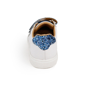 Fashion New Design Hook and Loop Fasteners Glitter Decorate <strong>Yound</strong> Girls Genuine Leather Shoes Children Casual Sneaker - Product Image 2