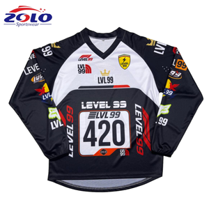 Maillot Mx avec impression OEM maillot de <span class=keywords><strong>moto</strong></span> de montagne respirant et personnalisé maillots de <span class=keywords><strong>cross</strong></span> à manches longues chemises tout-terrain - Product Image 1