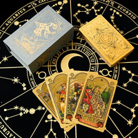 Reproduction classique personnalisée du jeu de tarot de Marseille - Style français antique pour usage familial, cartes de divination minimalistes avec symboles pip