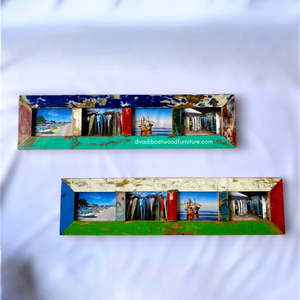 กรอบรูปทำมือจากไม้เรือที่รีไซเคิล พร้อมสีสันที่เป็นธรรมชาติ เหมาะสำหรับเพิ่มเสน่ห์แบบชนบทให้กับทุกห้อง - Product Image 4