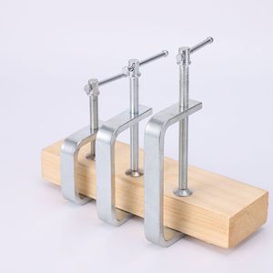 Abrazadera para Trabajos en Madera, Abrazadera Ajustable de Acero Galvanizado para Fijación de Tablas de Madera, Herramienta de Sujeción Resistente y Potente - Product Image 2