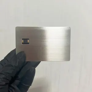 Alta calidad Tap TP pay Débito ATM NFC Metal Tarjetas de crédito con ranura para CHIP