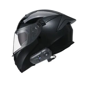 A buon mercato di alta qualità elettrico guida senza fili casco ABS materiale moto Cross Country casco integrale