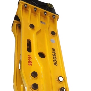 Martillo hidráulico SOOSAN SB151 tipo de parte superior abierta adecuado para excavadoras pesadas 40-55 toneladas para trabajos de demolición - Product Image 1