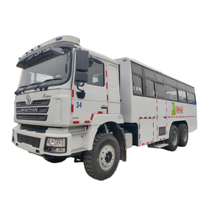 <span class=keywords><strong>Camion</strong></span> de transport de personnel tout-terrain SHACMAN 6x4, <span class=keywords><strong>camion</strong></span>-camping-car à transmission intégrale pour le transport des travailleurs - Product Image 1