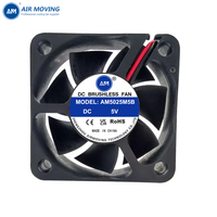 Ventilateur PWM haute vitesse AM5025M5B 50x50x25mm 5V/12V/24V 50mm 5025 à roulement à billes DC axial