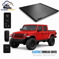 Couverture de benne rétractable manuelle, couverture de benne enroulable manuelle, Jeep Gladiator 2020-2024, Ford F-250 2017-2024, Ram 1500, couverture de benne universelle pour camion
