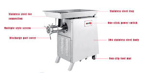 Машина для измельчения мяса TK 42, промышленная мельница для измельчения имбиря Чили, мясорубка, машины для производства колбасы - Product Image 5