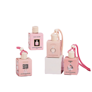 Désodorisants de <span class=keywords><strong>voiture</strong></span> portables en verre légers, parfums liquides longue durée, quatre saveurs, design suspendu - Product Image 1