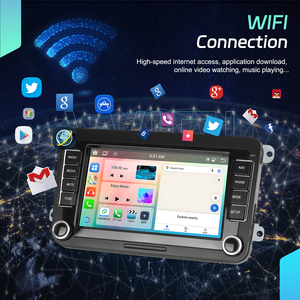 Podofo 2 Din Android Car Audio 7 ''6 + 128GB pour VW/Volkswagen/Seat/Passat/Golf/Polo Car Radio CarPlay Android Auto GPS Navigation - Product Image 4