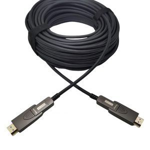 Câble <span class=keywords><strong>HDMI</strong></span> en fibre optique AOC, câble <span class=keywords><strong>HDMI</strong></span> en fibre optique, câble <span class=keywords><strong>DisplayPort</strong></span>, personnalisé 48 Gbps 8K 4K 2.1V pour HDTV 3m 5m <span class=keywords><strong>10m</strong></span> 20m 50m O Gold - Product Image 1
