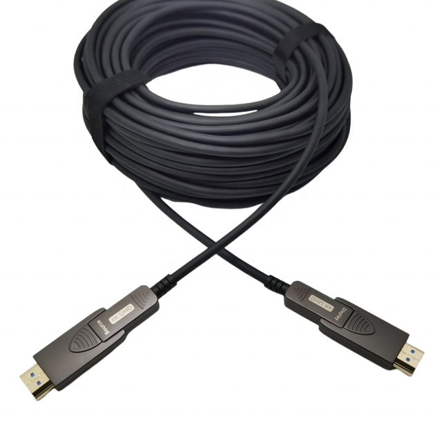 AOC HDMI Fiber Cable Optical Fiber Hdmi Cable Cable Customized 48gbps 8K 4K 2.1V for HDTV 3m 5m 10m 20m 50m O Gold
