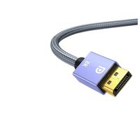 Cable DisplayPort 1.4 de Alta Velocidad, Trenzado de Nailon, Compatible con HDR-8K 60Hz 4K 120Hz, Longitudes de 3m 2m 1m para Proyector y Audio