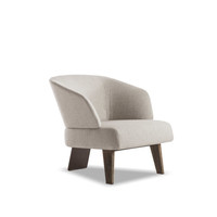 Fauteuil simple italien moderne haut de gamme chaise de loisirs minimaliste en tissu pour le salon, la chambre, le hall et le bureau