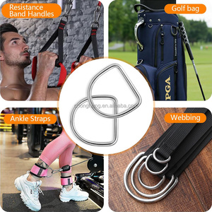 ปลอกคอสัตว์เลี้ยงแบบเชื่อมติดกันด้วยโรงงาน พร้อมอุปกรณ์ DIY วงแหวนรูปตัว D โลหะ แข็งแรงทนทาน ทำจากสแตนเลส สำหรับปลอกคอสุนัขและกระเป๋าเป้ - Product Image 6