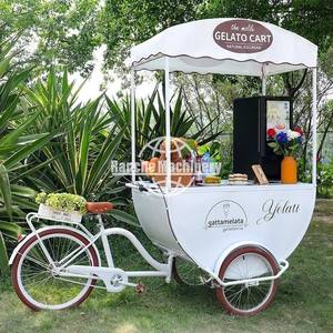 Carrito de Comida Móvil Multifuncional de Acero Inoxidable de 3 Ruedas para Exteriores, Personalizado para Hoteles, Venta al por Mayor, para Comida Rápida, Snacks y Helados - Product Image 5