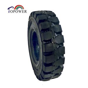 Neumático Sólido para Montacargas TOPOWER de 10 Pulgadas, Rueda de Goma 6.5-10 - Product Image 1