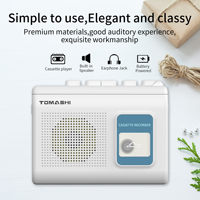 Lecteur de cassette blanc personnalisé en usine avec fonction d'inversion automatique, radio AM/FM, convertisseur MP3, haut-parleur intégré, enregistreur Walkman portable