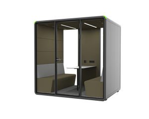 Fabricant de cabines de bureau, couleur personnalisée, cabine de bureau insonorisée mobile pour 4 personnes, système complet de ventilation et d'éclairage - Product Image 1