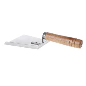 Chinabees apicultura pala de acero inoxidable raspador cuchillo herramienta mango de madera para marco de colmena excluidor limpieza Apicultura - Product Image 4
