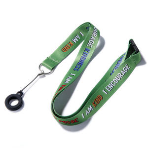 Vente chaude Lanière Promotion Personnalisée Polyester Courroie De Cou Conception Plat Blanc Porte-clés Lanière avec Logo - Product Image 5