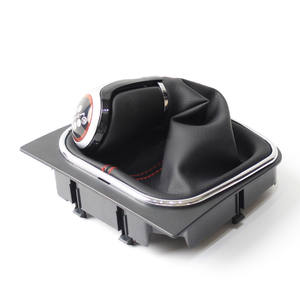 Poignée de levier de vitesse en cuir 5 6 vitesses ergonomique pour Volkswagen Golf 5 6 - Product Image 2