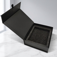 Boîte d'emballage rigide magnétique de luxe avec logo personnalisé, en matériaux recyclés pour téléphones portables et ordinateurs - Marque OEM personnalisable