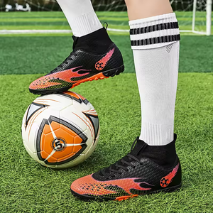 Chaussures de football de haute qualité pour adolescents, chaussures de sport pour entraînement en extérieur, chaussures de football pour intérieur et extérieur. - Product Image 5