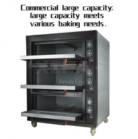 Four combiné commercial noir en titane, électrique et à gaz, pour cuisson à la vapeur, pâtisserie et rôtissage