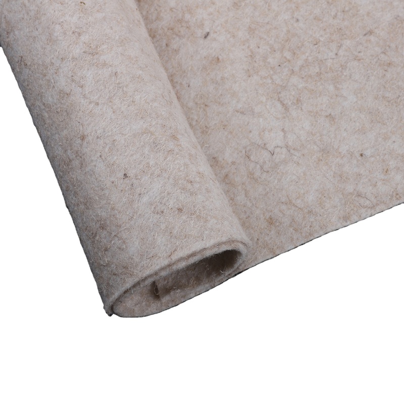 Brownish yellow Unbleached Burlap Felt Thick
