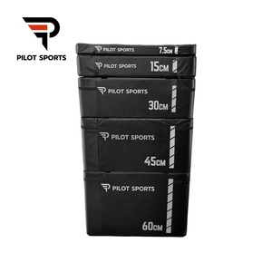 Pilot Sports 5 en 1 Caja pliométrica <span class=keywords><strong>de</strong></span> espuma suave apilable Jump Plyo Box <span class=keywords><strong>para</strong></span> gimnasios profesionales - Product Image 4