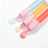 Gloss à lèvres hydratant effet gelée lumineuse avec logo personnalisé, fabricant de maquillage en marque blanche, huile à lèvres hydratante