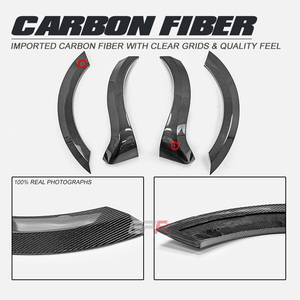 Guardabarros traseros anchos tipo EPA para Fiat 595 695 Abarth S4, 4 piezas, material de fibra de carbono - Product Image 5