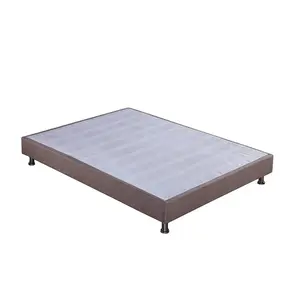 最新卧室家具设计强化木质平台床架板条软床底座