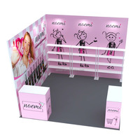 Stand d'exposition portable DeTian Display en tissu tendu, cadre en aluminium, mur rétroéclairé, présentoirs à vêtements personnalisables